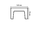 Артикул Брус 120X75X4000, Южный Дуб, Архитектурный брус, Cosca в текстуре, фото 2