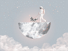 Фотообои космонавт Wall street COSMOS 25:1 Cosmos-25: 14 30814