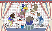Синие фотообои Wall street CIRCUS Circus 4 30854